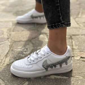 Nike Air Force One Custom Glitter & Lurex