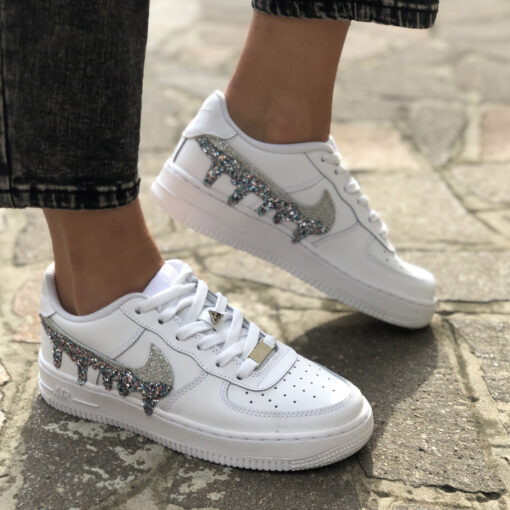 Nike Air Force One Custom Glitter & Lurex