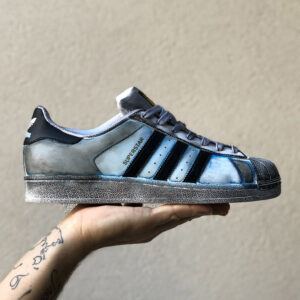 Adidas Superstar Personalizzate Délavé Blu