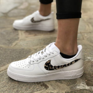 Nike Air Force One Custom Swoosh Leo