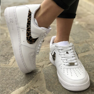 Nike Air Force One Custom Swoosh Leo