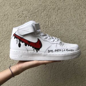 Nike Air Force One Custom Mid Dipinte A Mano 