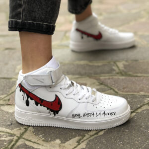 Nike Air Force One Custom Mid Dipinte A Mano 