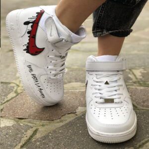 Nike Air Force One Custom Mid Dipinte A Mano 