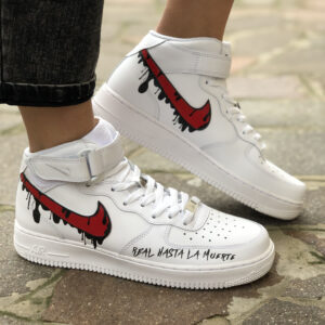 Nike Air Force 1 Custom Mid Dipinte A Mano R LLab Scarpe Custom