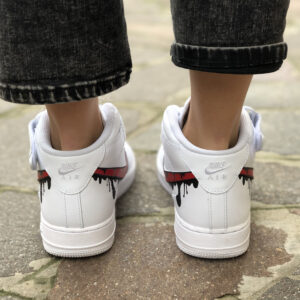 Nike Air Force One Custom Mid Dipinte A Mano 