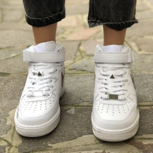 Nike Air Force One Custom Mid Dipinte A Mano 