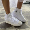 Converse All Star Personalizzate Move Platform Sposa Rose, Pizzo, Perle e Raso