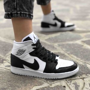 Nike Jordan 1 Custom Inserti in Pelle Nera Vol.2
