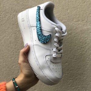 Nike Air Force One Custom Squamato Acqua Marina