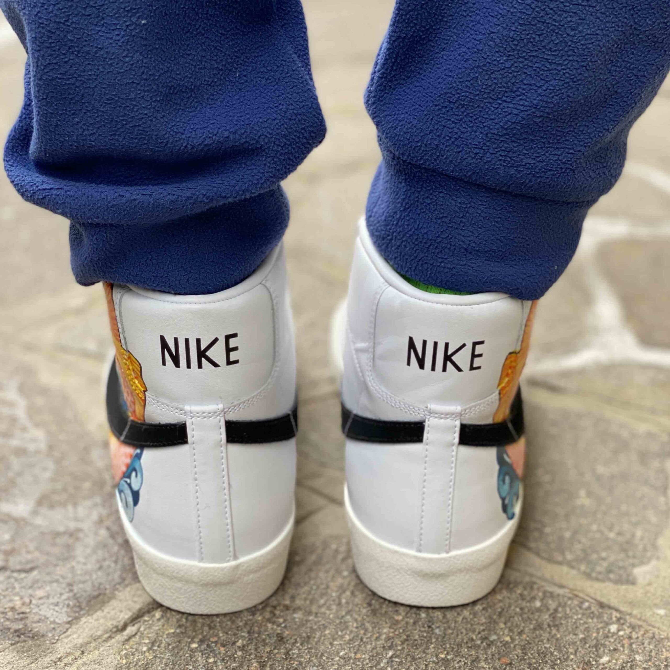 Nike Blazer Customized Dipinte a Mano Carpa Koi