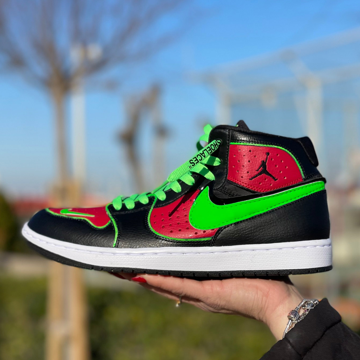 Scarpe deals jordan verdi