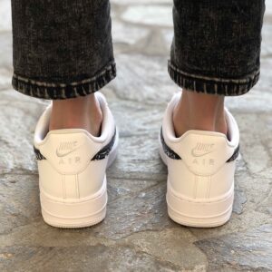 Nike Air Force One Custom Doppio Swoosh Bandana Nera
