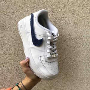 Nike Air Force One Custom Swoosh Jeans Denim
