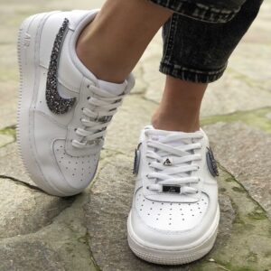 Nike Air Force One Custom Glitter Antracite
