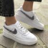 Nike Air Force One Custom Glitter Antracite