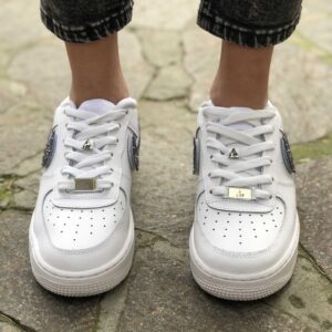 Nike Air Force One Custom Glitter Antracite