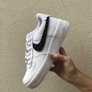 Nike Air Force One Custom Glitter Nero