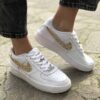 Nike Air Force One Custom Glitter Oro