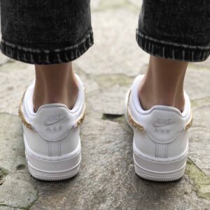 Nike Air Force One Custom Glitter Oro