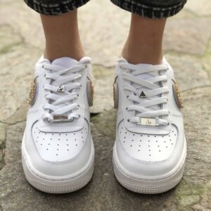 Nike Air Force One Custom Glitter Oro