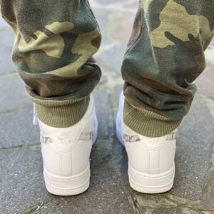 Nike Air Force One Custom Mid Swoosh Light Camouflage