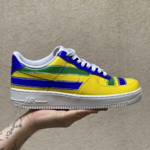 Nike Air Force One Custom Dipinte A Mano Brasile