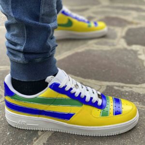 Nike Air Force One Custom Dipinte A Mano Brasile