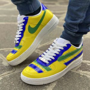 Nike Air Force One Custom Dipinte A Mano Brasile