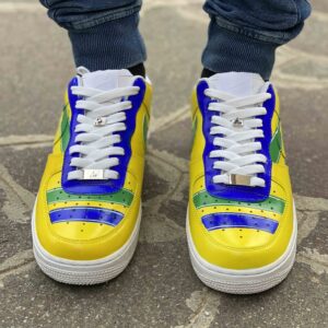Nike Air Force One Custom Dipinte A Mano Brasile