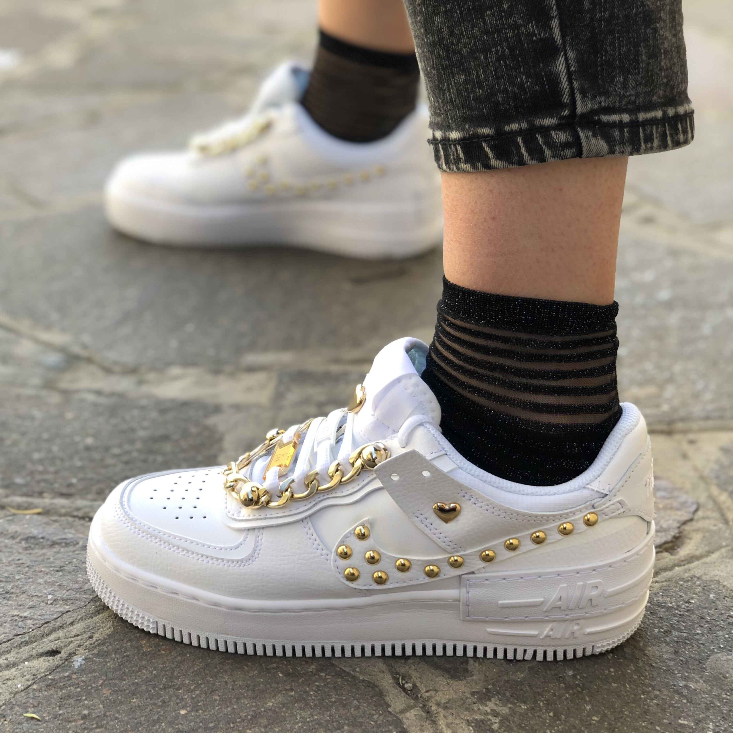 air force con catena oro