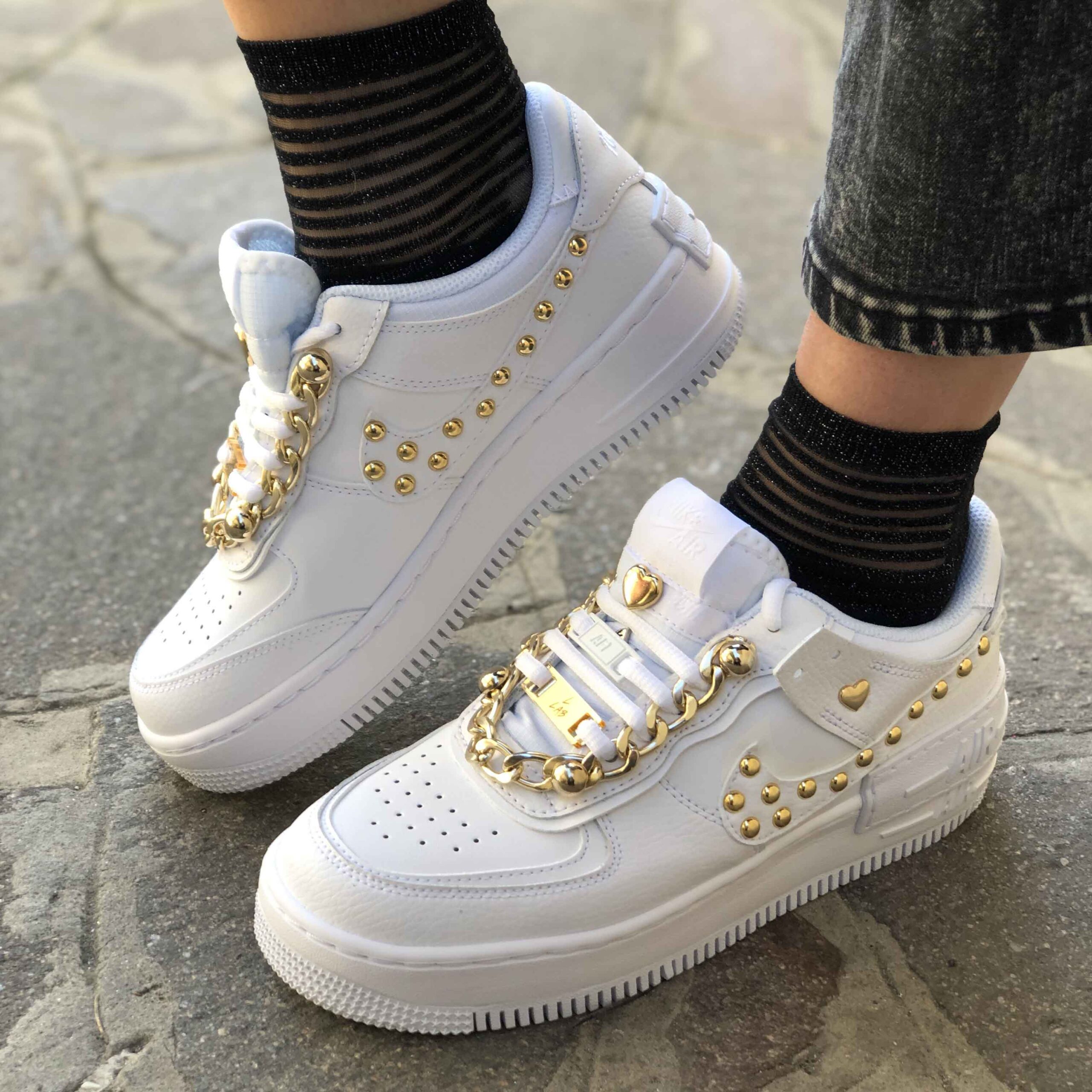 air force con catena oro