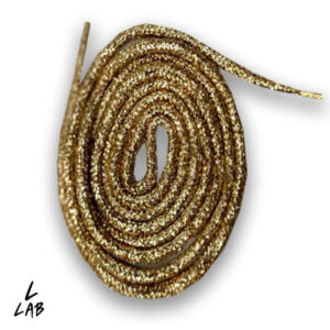 Lacci Colorati glitter Oro Rotondo