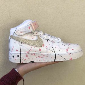 Nike Air Force One Custom MID Oro Swoosh Intercambiabili