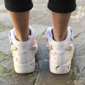 Nike Air Force One Custom MID Oro Swoosh Intercambiabili
