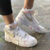 Nike Air Force One Custom MID Oro Swoosh Intercambiabili
