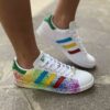 Adidas Stan Smith Personalizzate Dipinte a Mano Splash Vol. 3