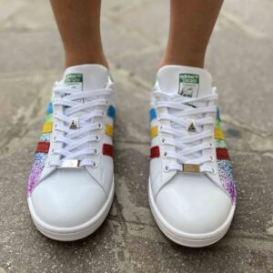 Adidas Stan Smith Personalizzate Dipinte a Mano Splash Vol. 3