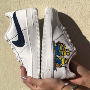 Nike Air Force 1 Disegnate Custom Banana e Ukulele