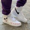 Nike Air Force One Custom Mid Custom Dipinte A Mano Why So Serious