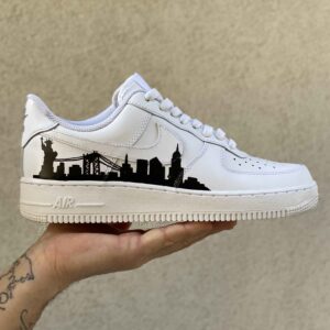 Nike Air Force One Custom Dipinte A Mano New York City