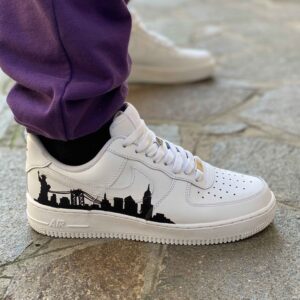 Nike Air Force One Custom Dipinte A Mano New York City