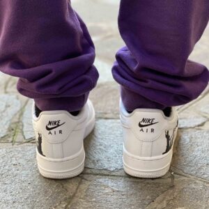 Nike Air Force One Custom Dipinte A Mano New York City