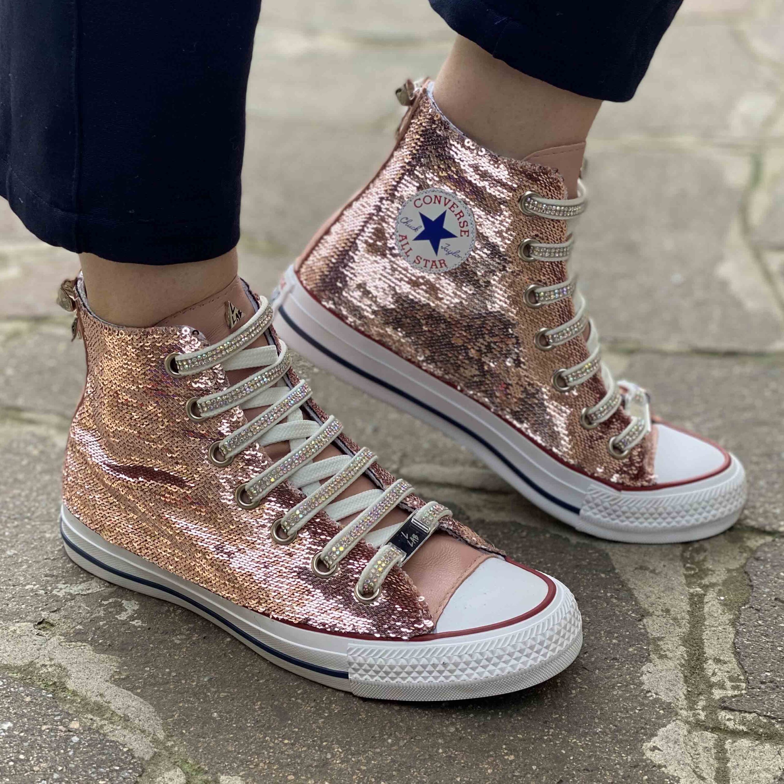 All Star Custom Paillettes e | LLab scarpe Custom