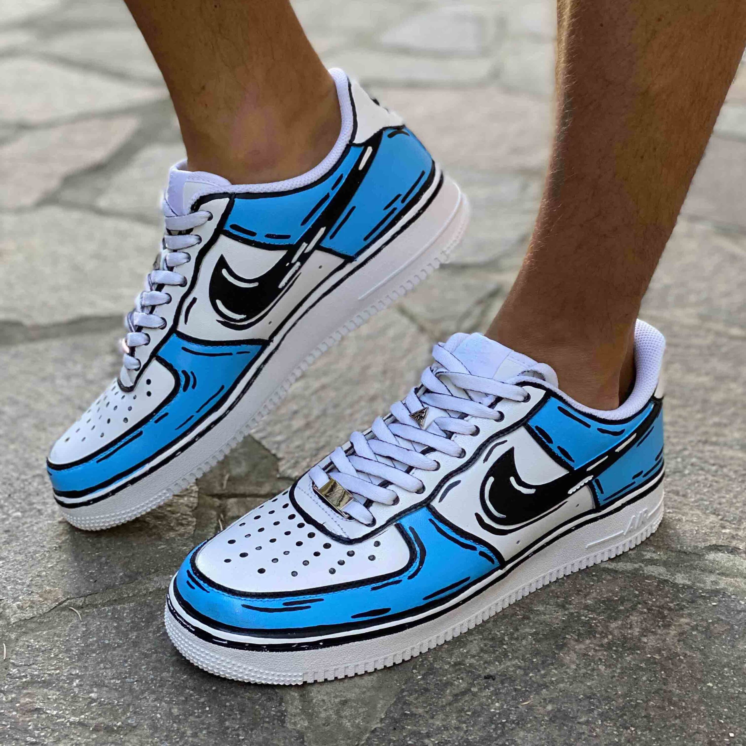Air force 1 nere e azzurre sale