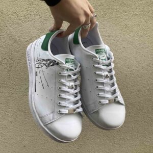 Adidas Stan Smith Personalizzate Dipinte A Mano Ciclista