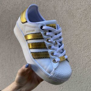Adidas Superstar Bold Personalizzate Specchiato Oro