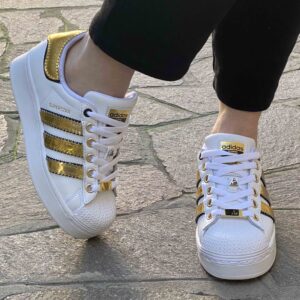 Adidas Superstar Bold Personalizzate Specchiato Oro