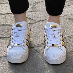 Adidas Superstar Bold Personalizzate Specchiato Oro