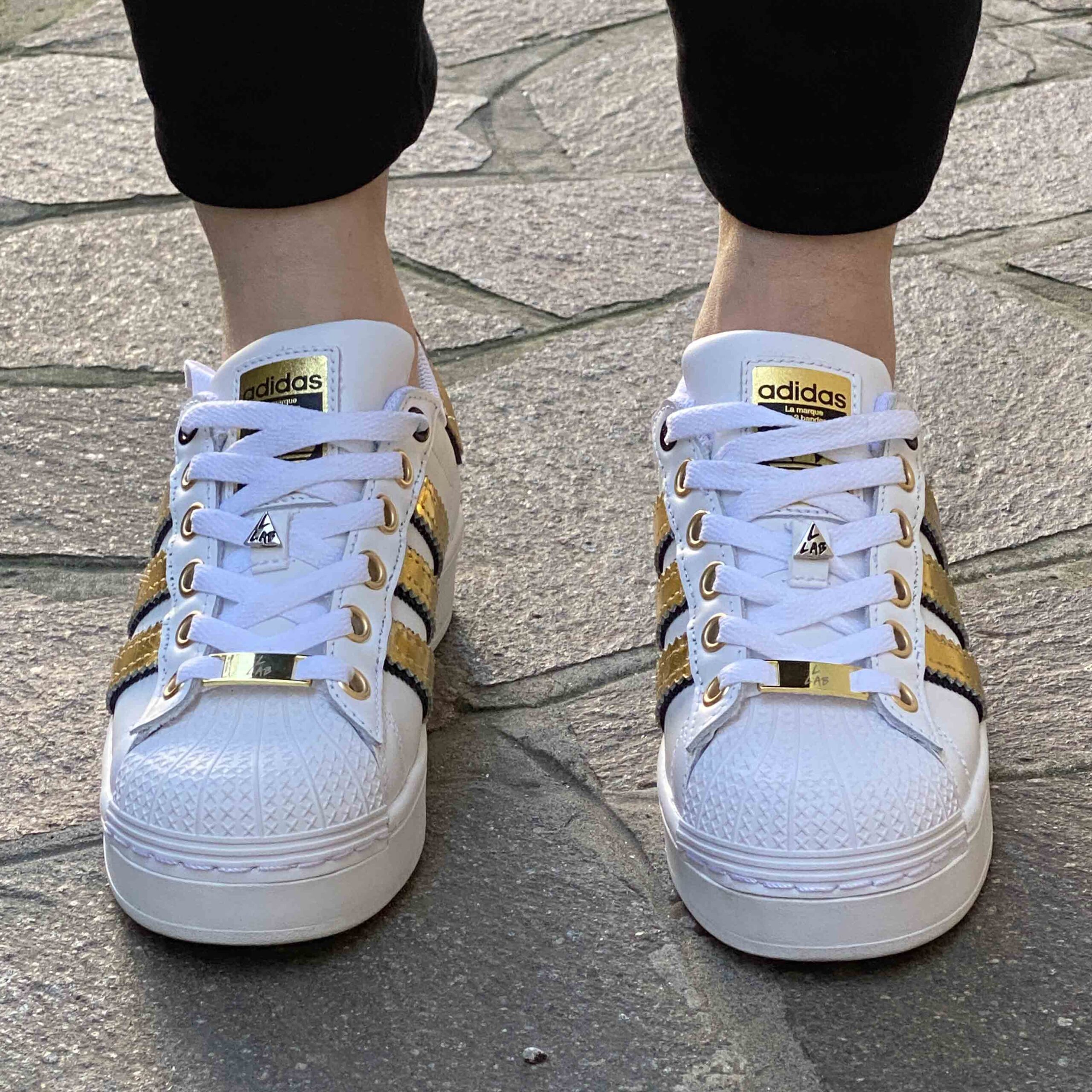 Adidas Superstar Bold Personalizzate Specchiato Oro